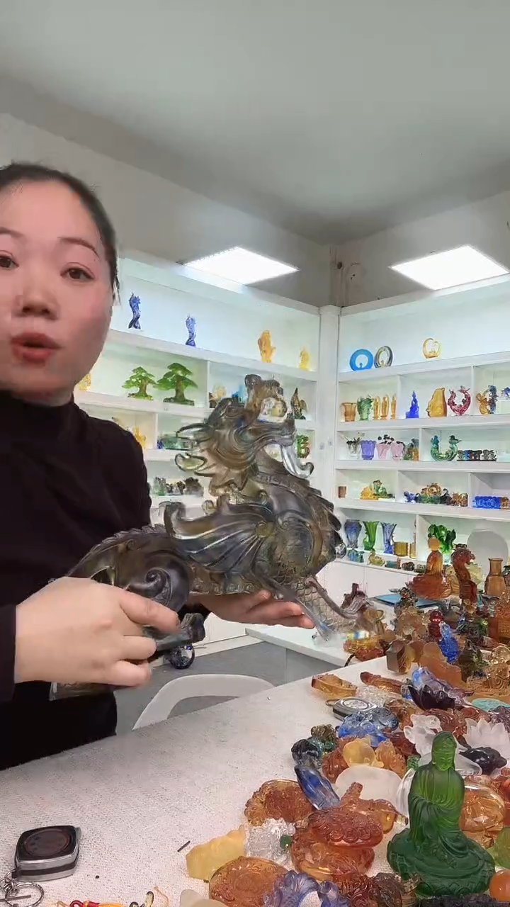 手工艺品琉璃小****活貔貅