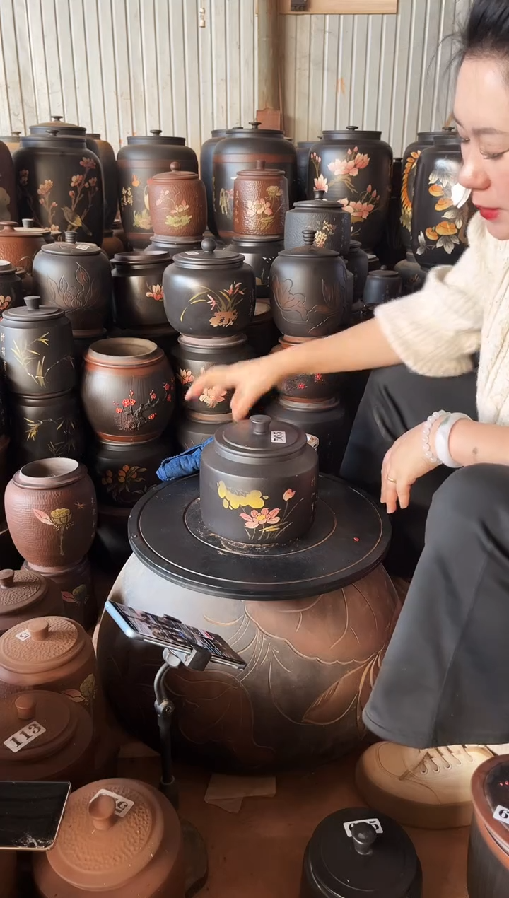 【闪购商品】壶瑕疵茶叶罐德中彩填 565