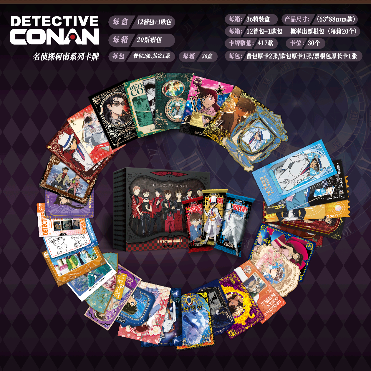 【虫抬盒】柯研所-名侦探柯南-二弹国卡二创潮玩盲盒