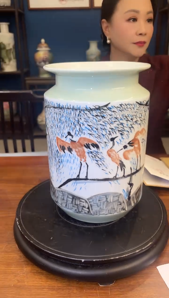 摆件陶瓷D14/红色官窑——————