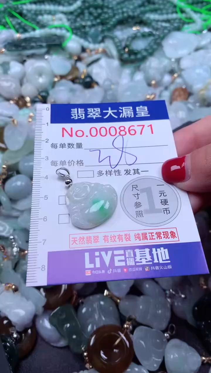 颈饰未镶嵌翡翠8671