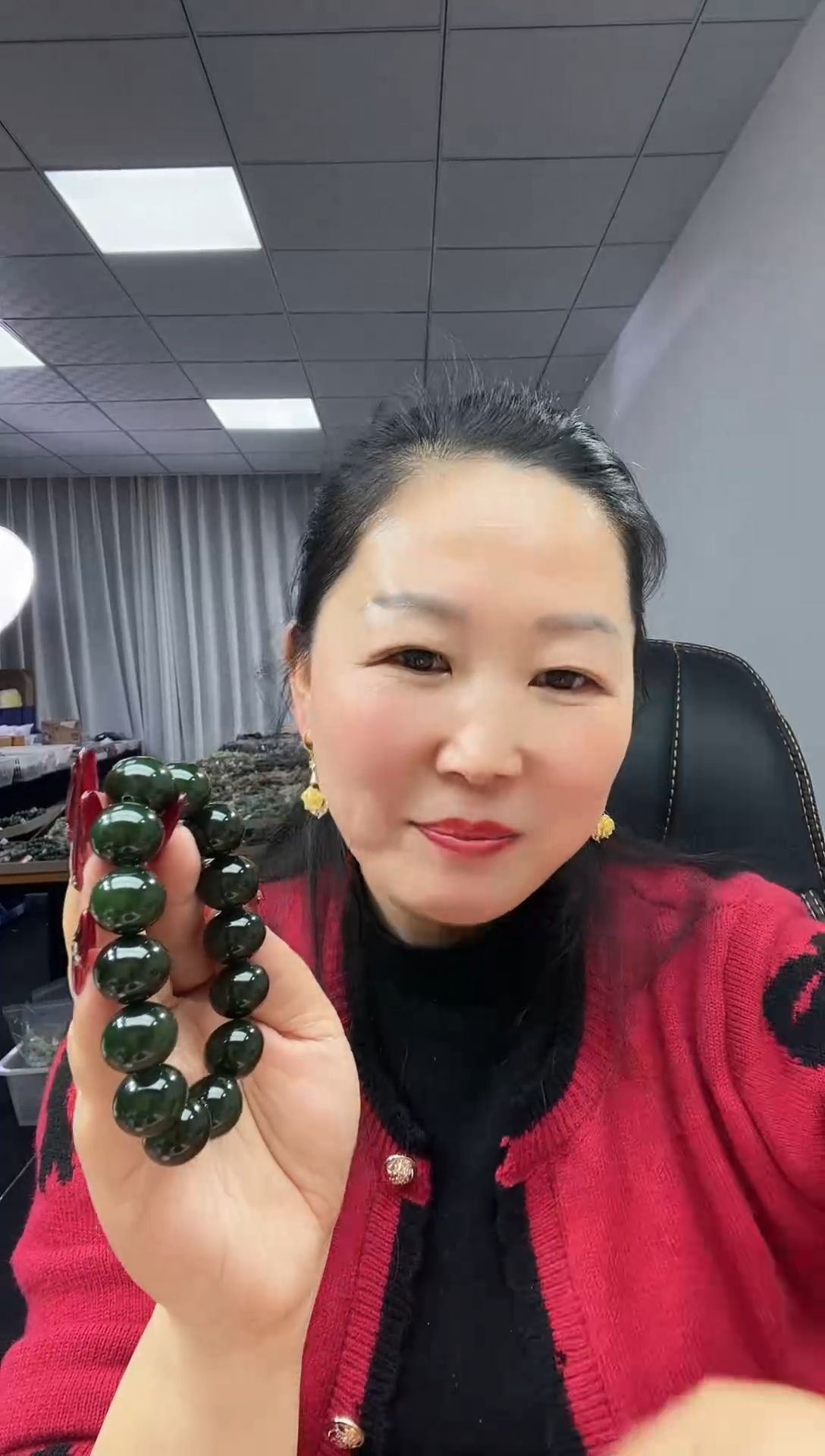 未镶嵌手串和田玉天然和田玉俄7碧dw绿16