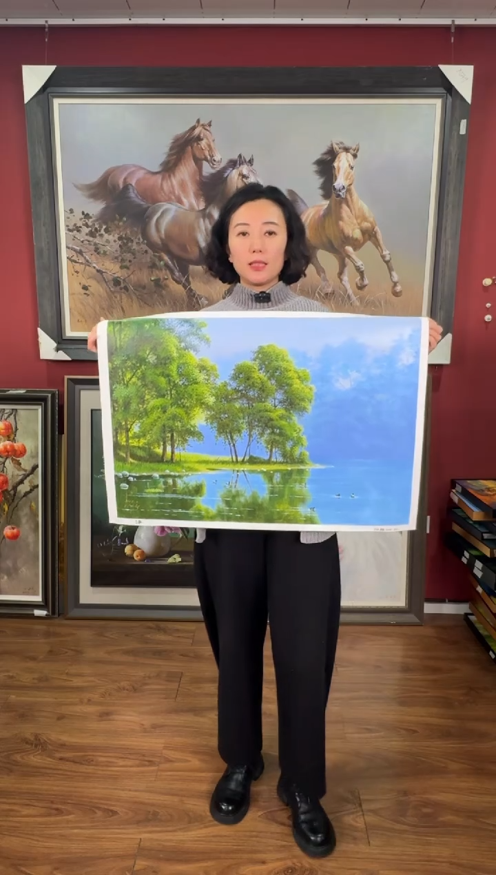 油画【33号】约50*70cm丨朝鲜原创纯手绘孤品油画丨顺丰包邮