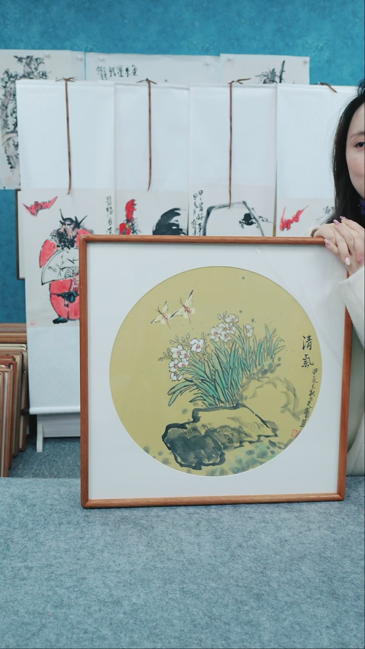 【闪购商品】国画50*50本土老师花鸟