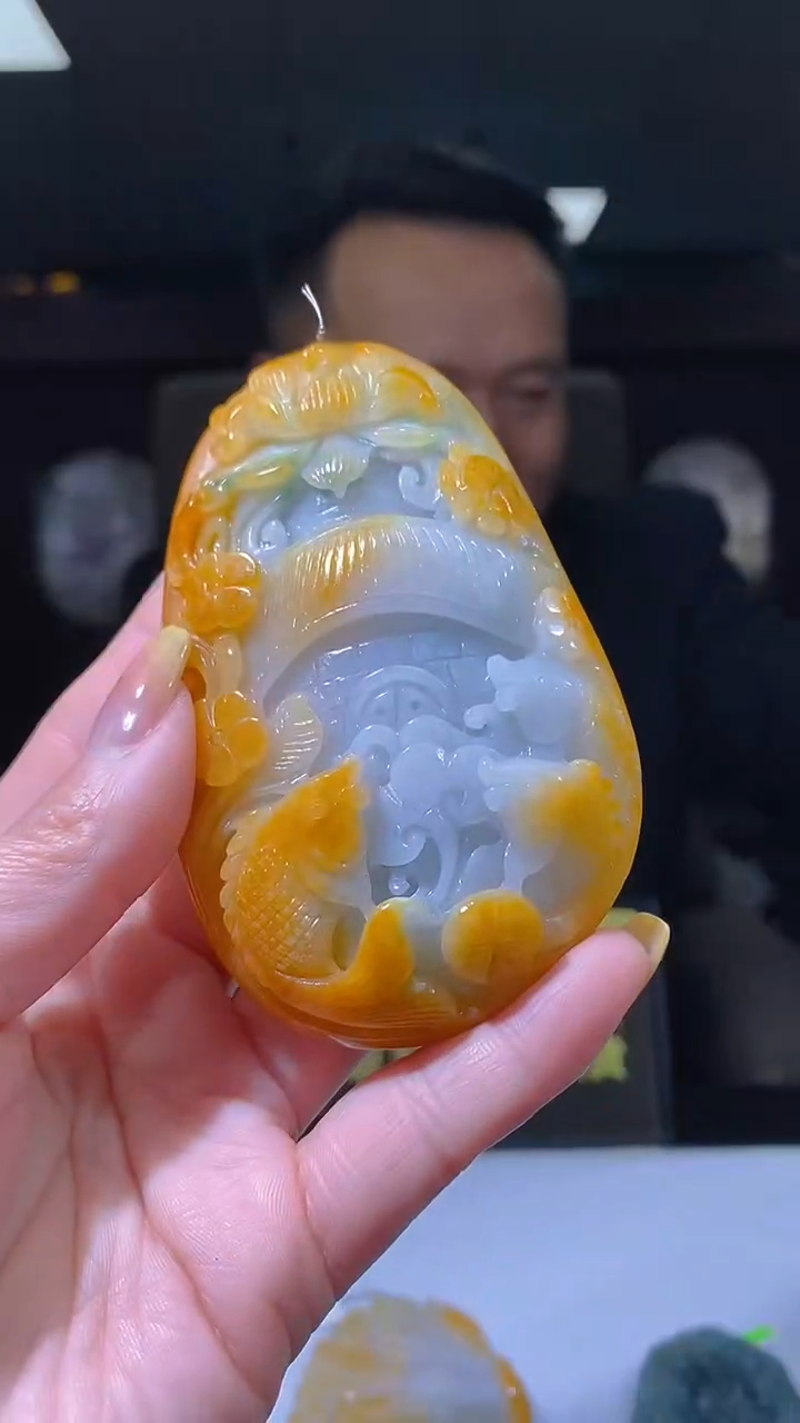 未镶嵌定制翡翠05/1209/W/年年有余