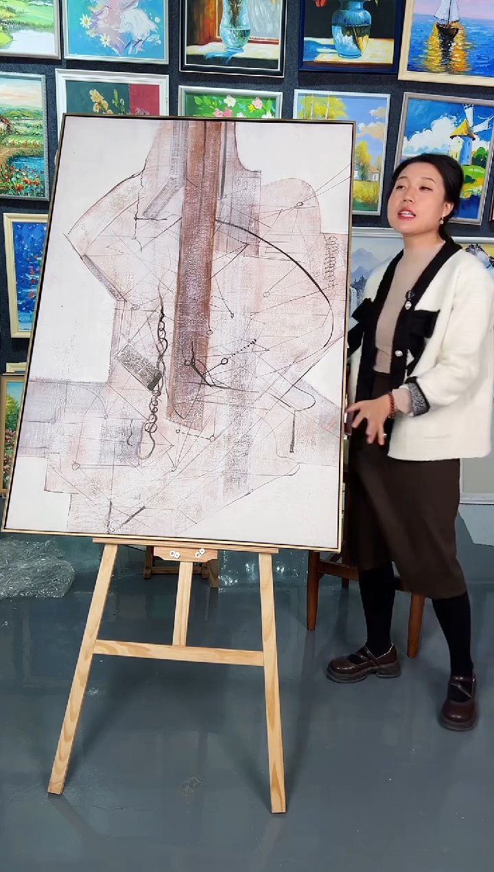 【闪购商品】油画119号 90*130  抽象-手绘油画