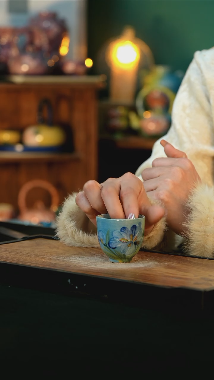 【闪购商品】杯手绘心瓷陶瓷浮力