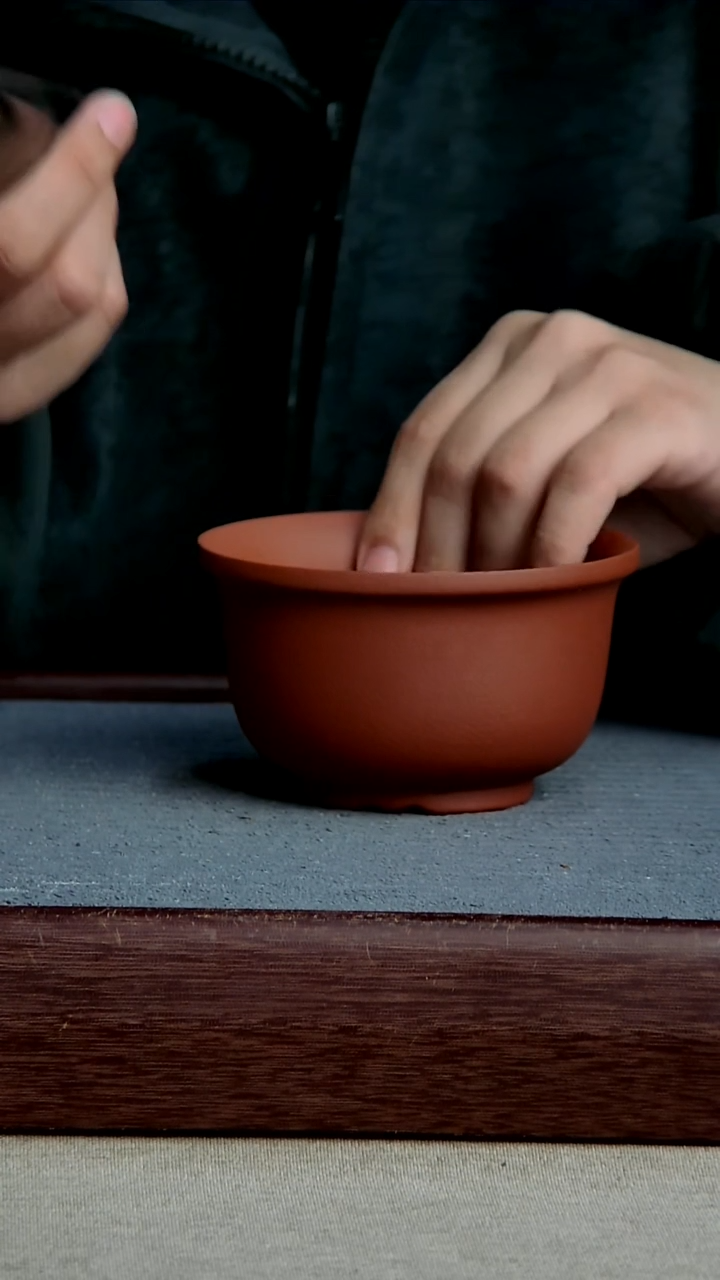 紫砂花盆10.5*6内径紫砂花盆