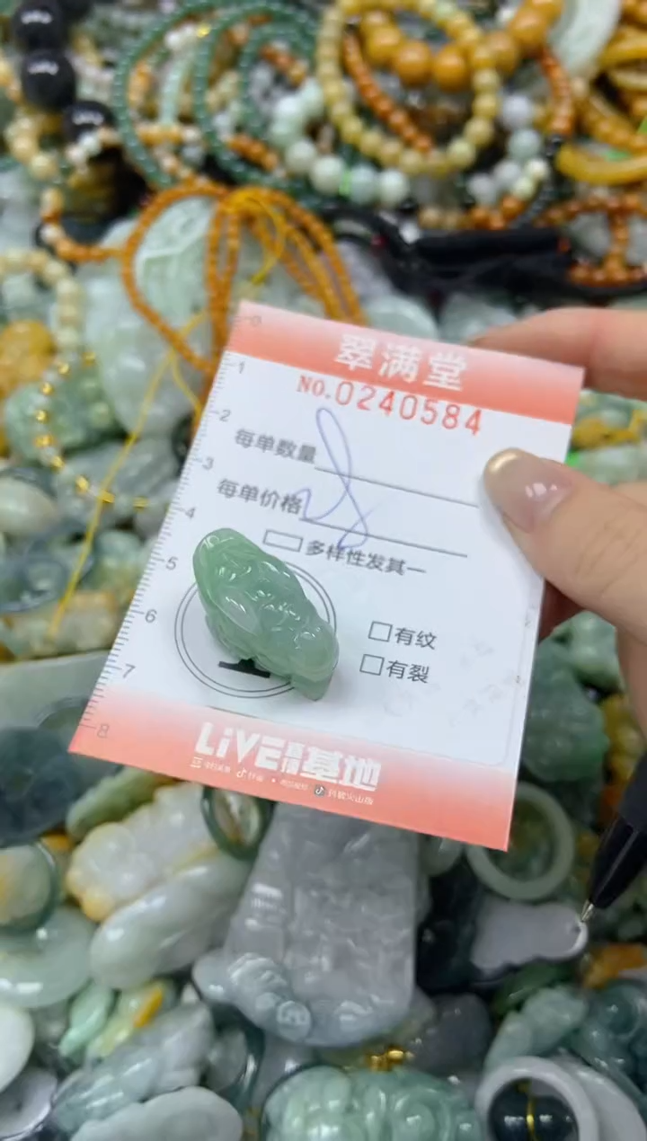 未镶嵌挂件翡翠闪购0240584