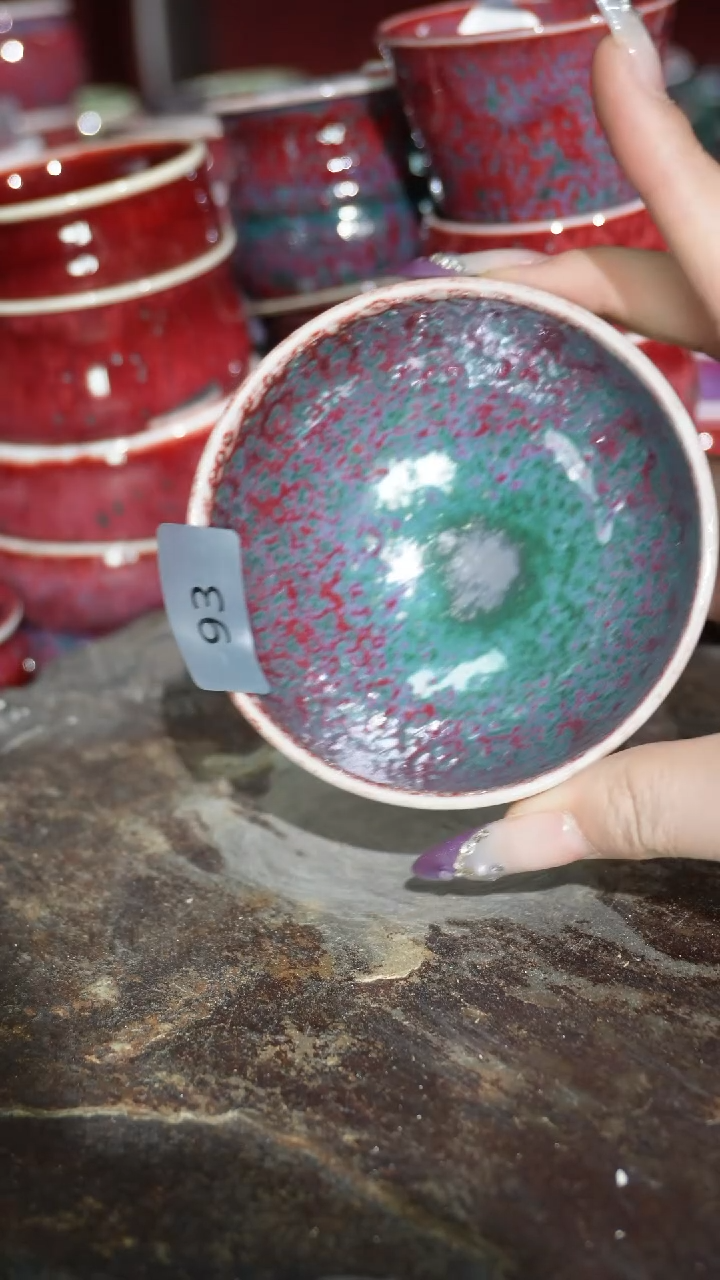 摆件陶精品窑变钧瓷茶器