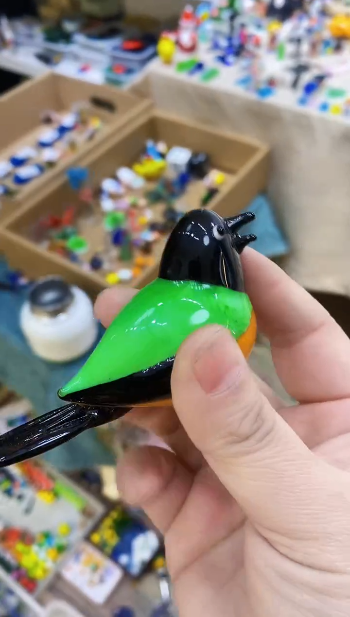 【闪购商品】琉璃手工艺品胖鸟