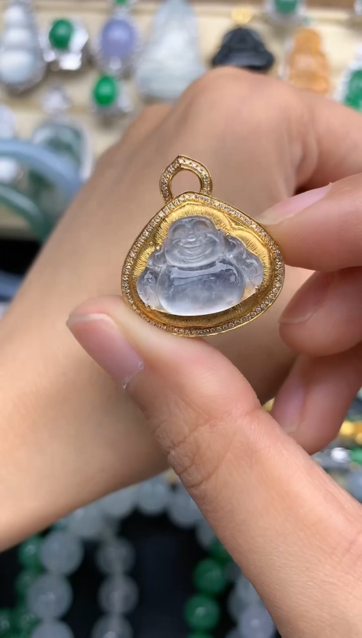【闪购商品】翡翠颈饰18K金镶嵌284-中国好珍宝