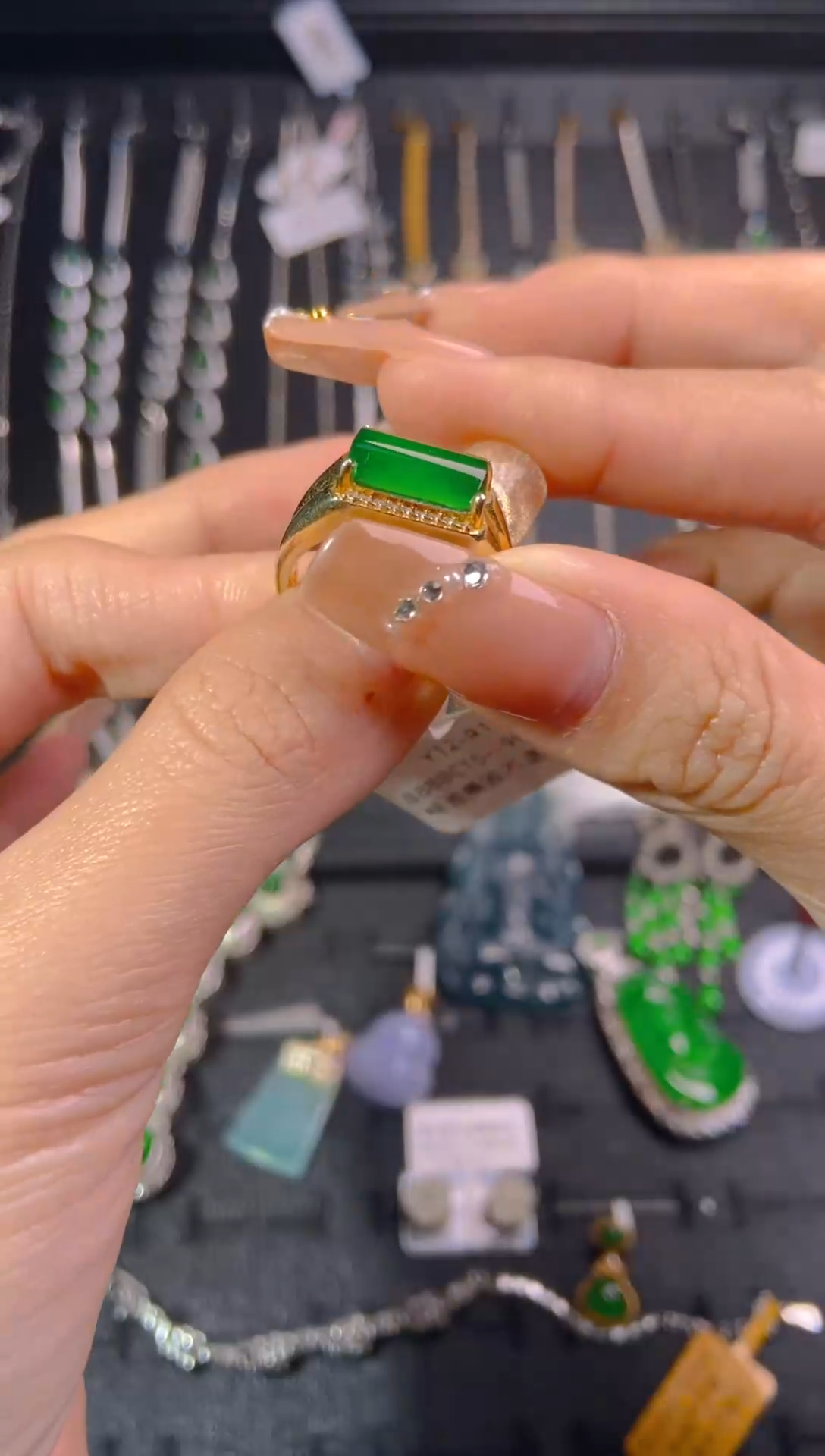 【闪购商品】翡翠戒指未镶嵌天然翡翠A货105