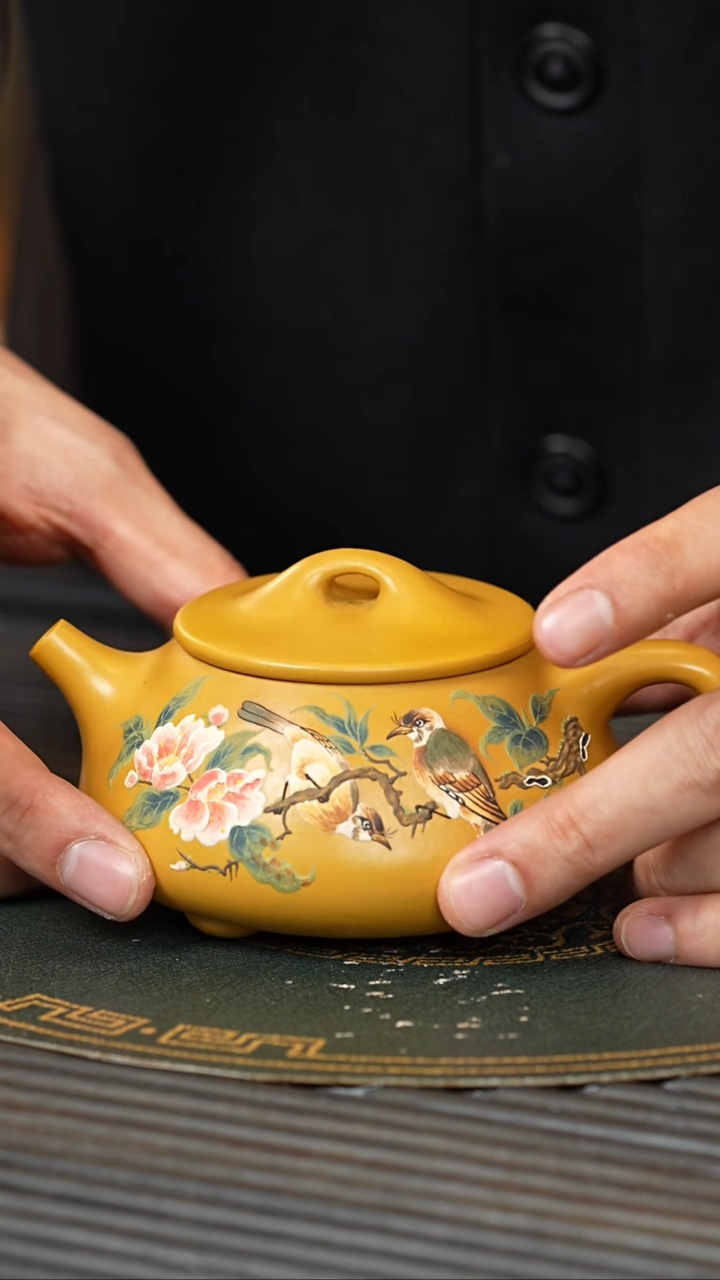 【闪购商品】紫砂茶壶YJB 黄金朱泥 石瓢 