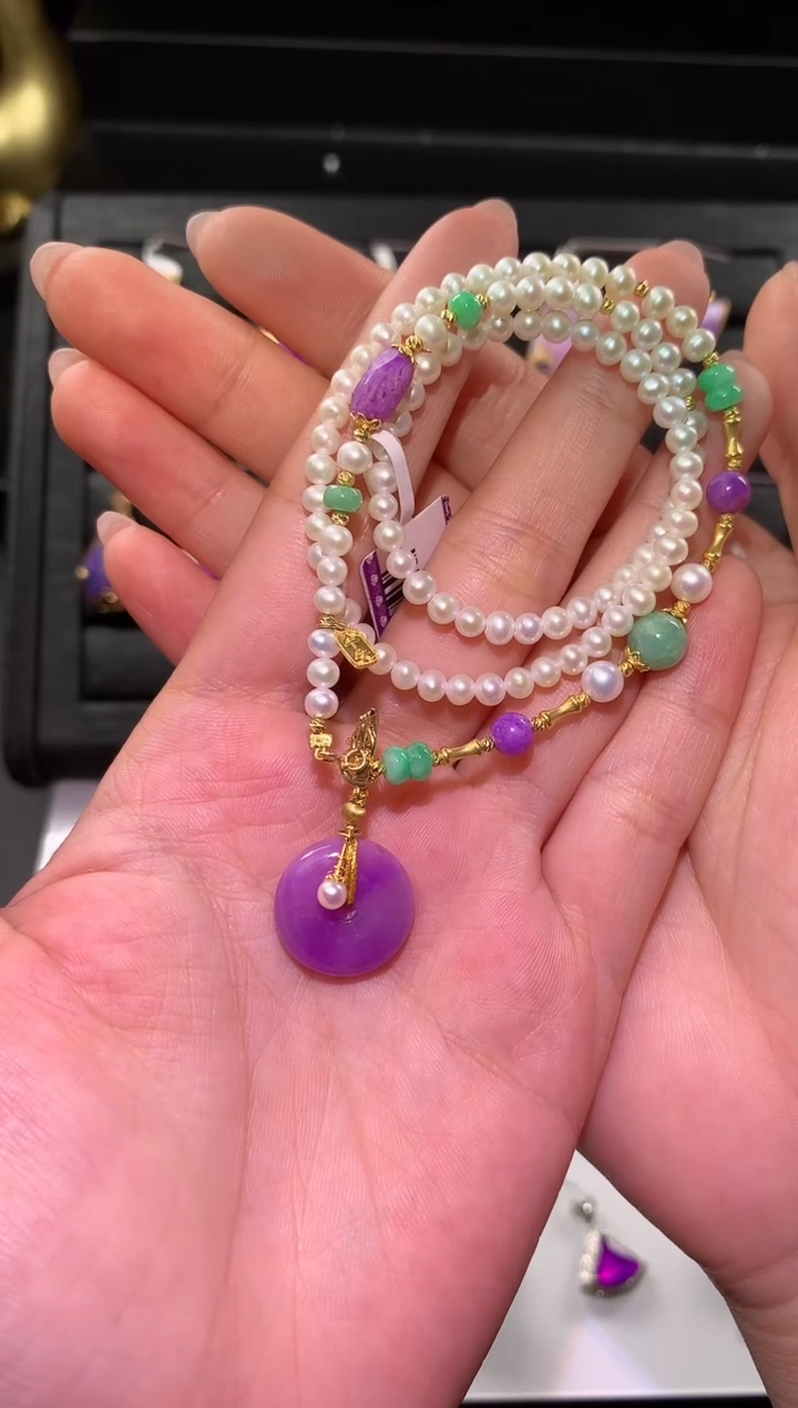 【闪购商品】苏纪石（舒俱来）.18K金镶嵌舒俱来项链