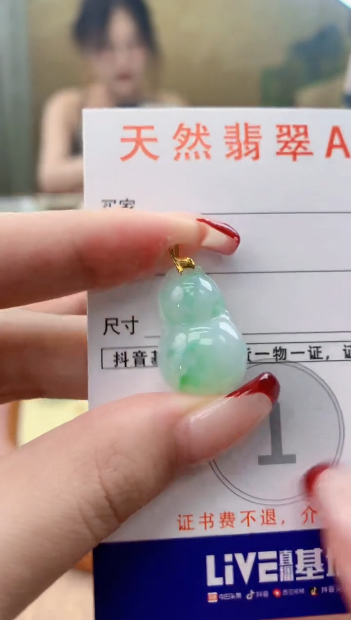 翡翠未镶嵌颈饰天然A货翡翠挂件     