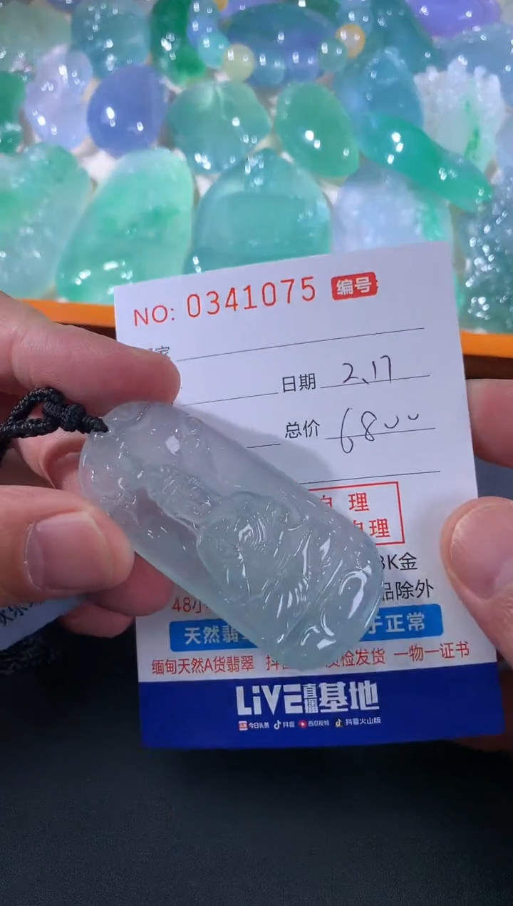 【闪购商品】翡翠颈饰未镶嵌天然A货翡翠