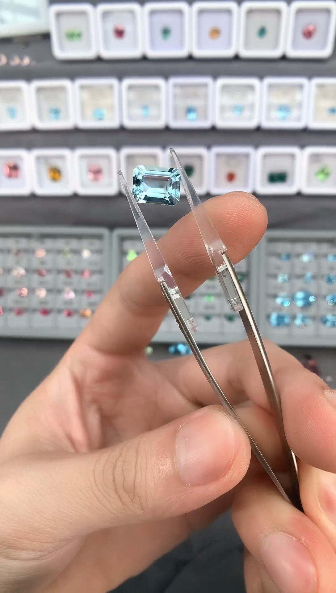 【闪购商品】定制海蓝宝石裸石未镶嵌2.83ct