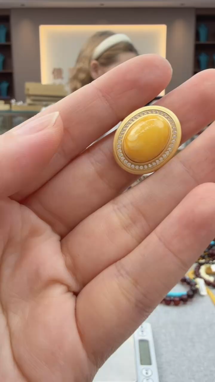 琥珀未镶嵌戒指228秒拍号假一罚十