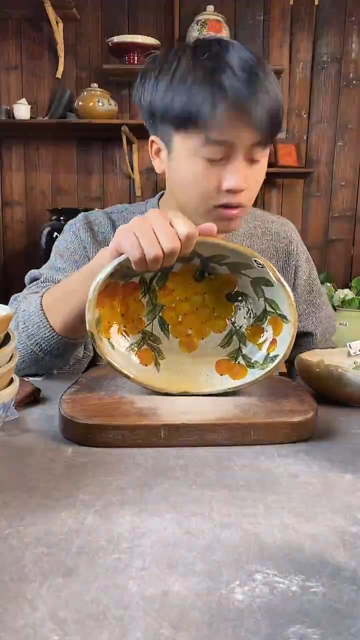碗908，手工手绘，超值陶瓷