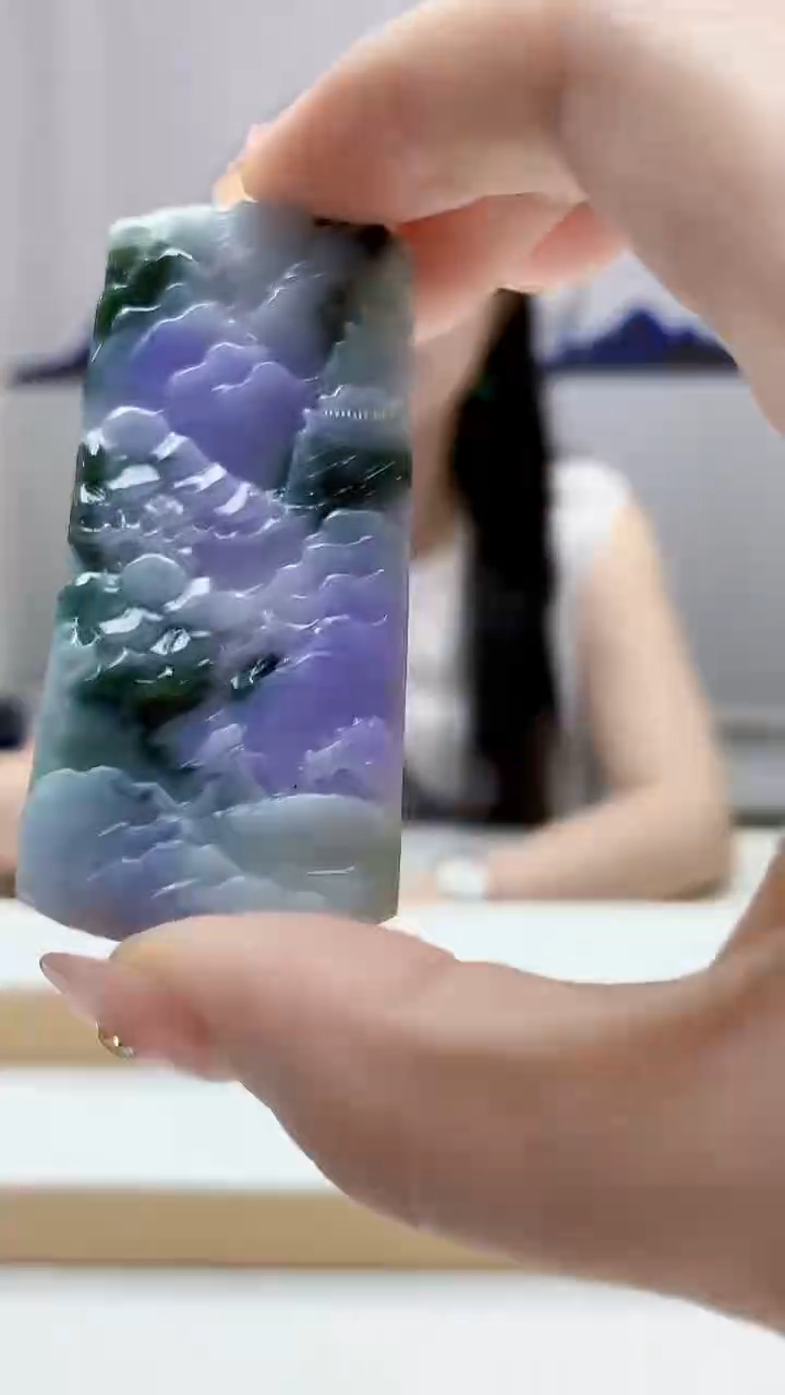 未镶嵌定制翡翠0405DD-毛货挂件94