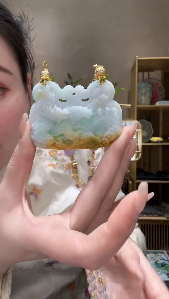 【闪购商品】翡翠耳饰未镶嵌吊坠