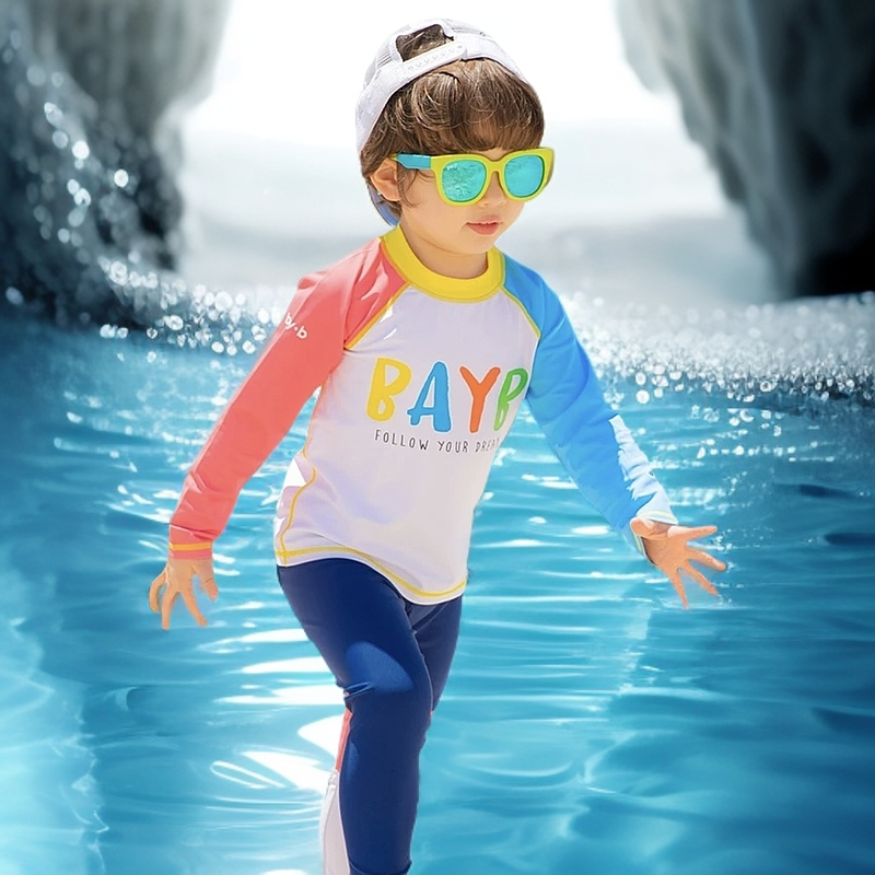 【男宝】bay.b儿童泳衣防晒抗氯高弹透气速干（305【RGS-32】）