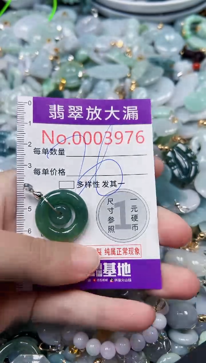 颈饰未镶嵌翡翠3976