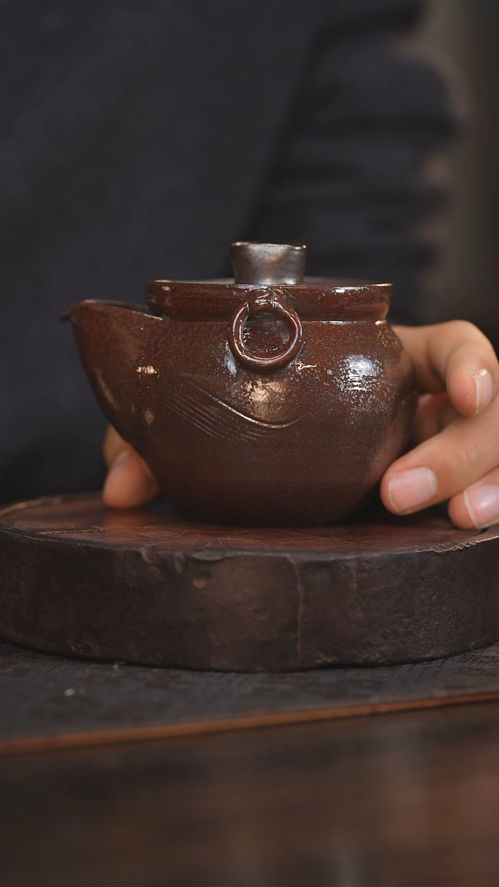 【闪购商品】杯89柴房陶瓷柴烧 粗陶壶