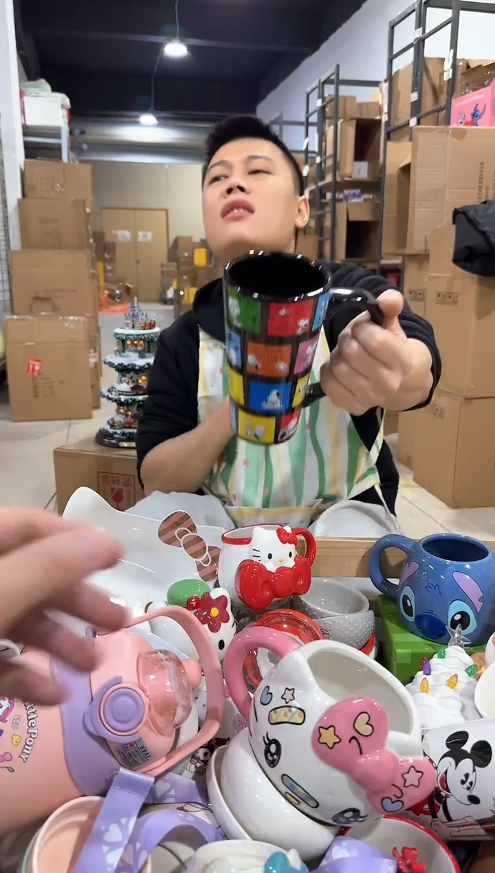 瓷片史努比漫画杯 