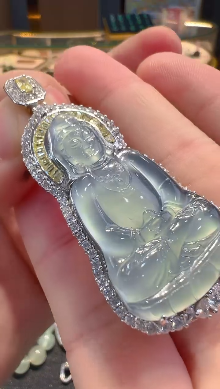 【闪购商品】翡翠银S925镶嵌吊坠(不含链)多样性发货一件