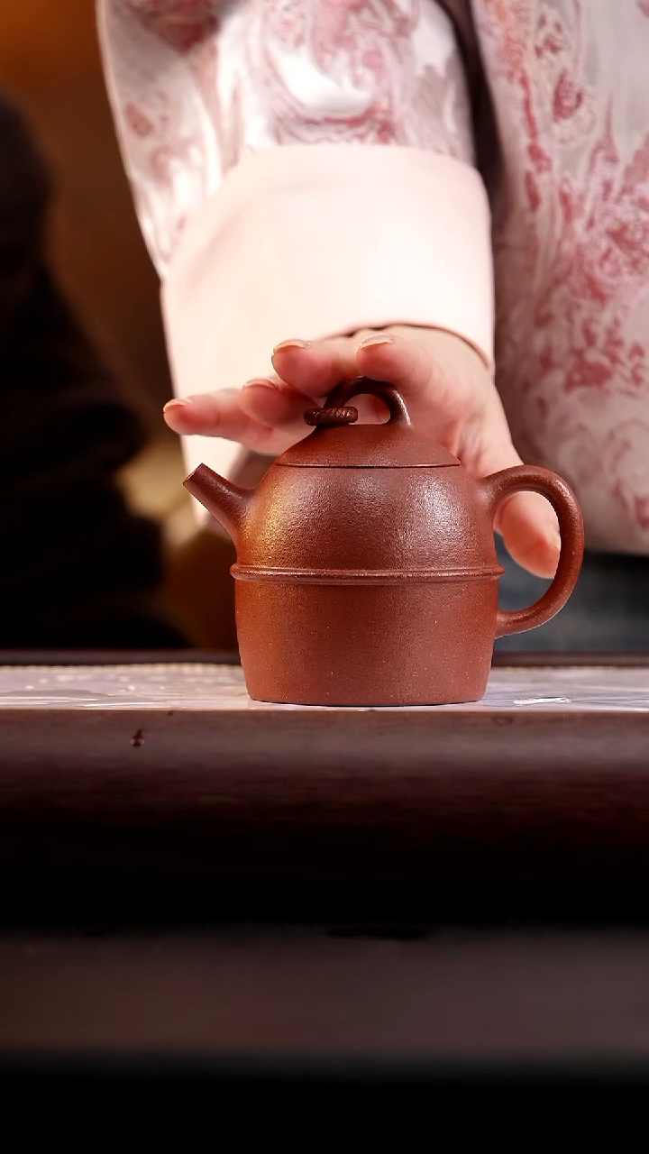 茶壶紫砂桃花泥秦权200