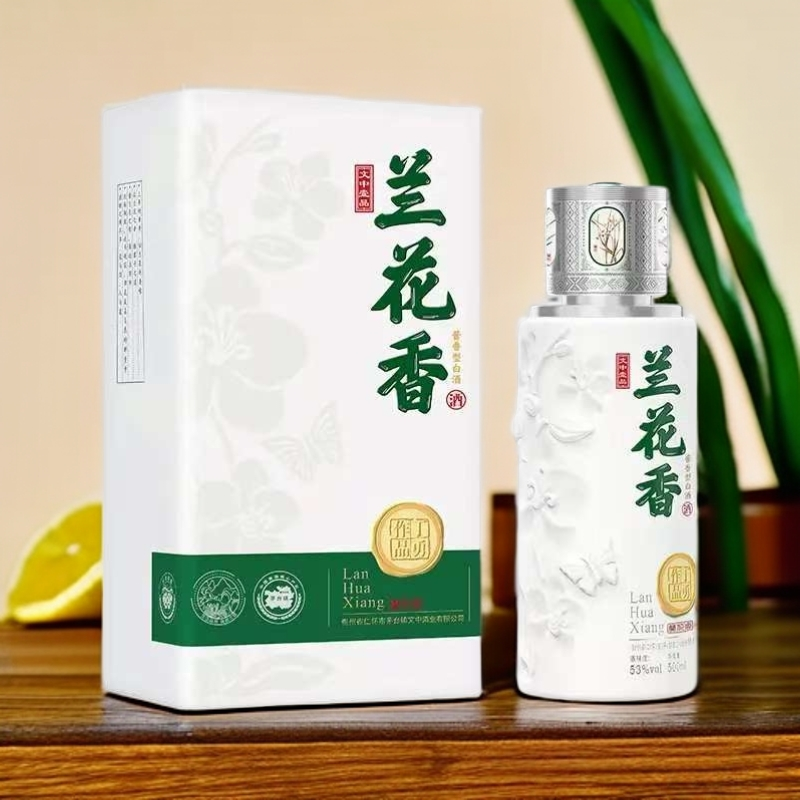 兰花香文中兰花香酒 酱香型白酒53度500ml