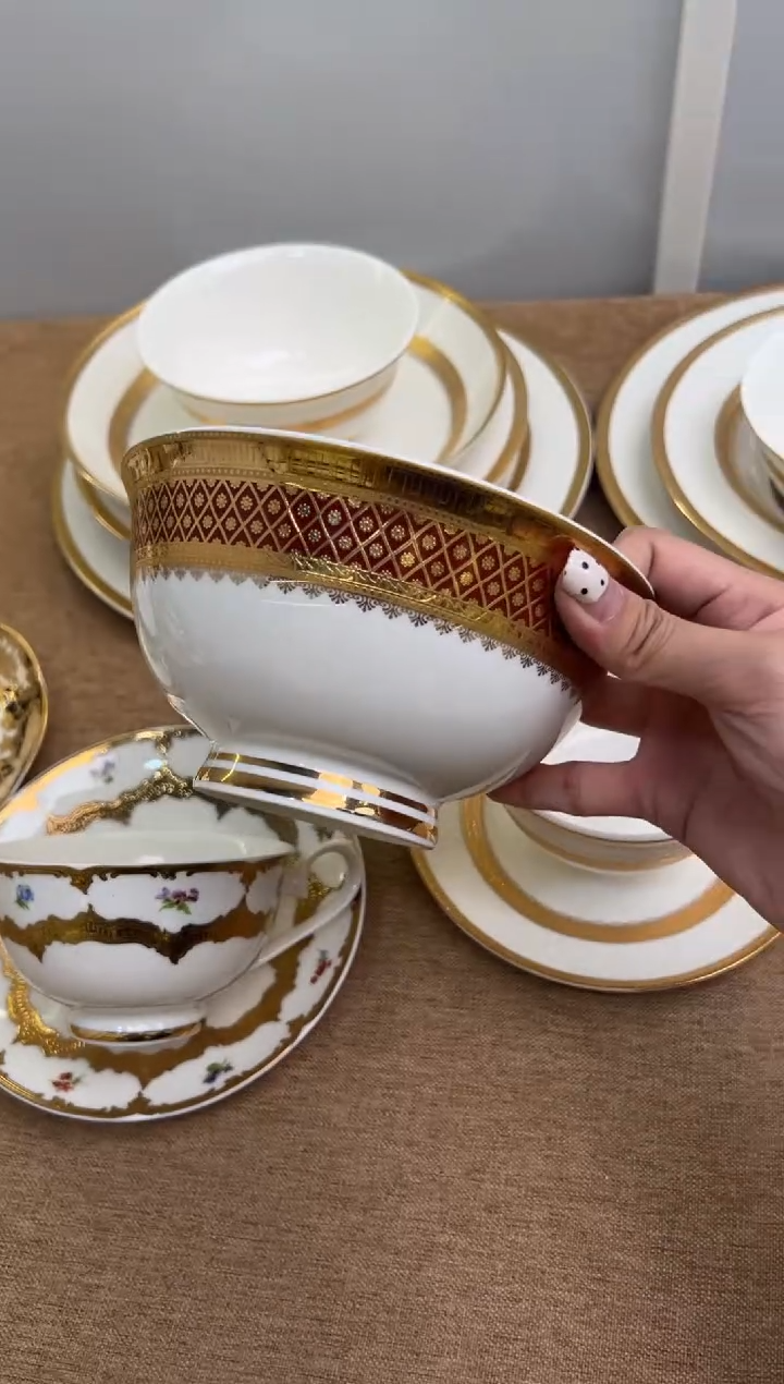 瓷片6寸高脚碗一个一单尾单