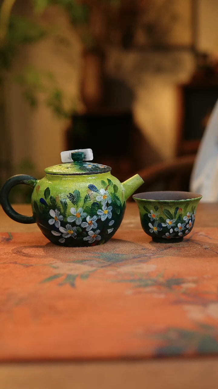 【闪购商品】瓷片1865景德镇手工手绘釉下彩高温瓷