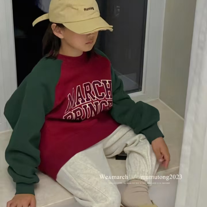 字母MARC拼接卫衣32219