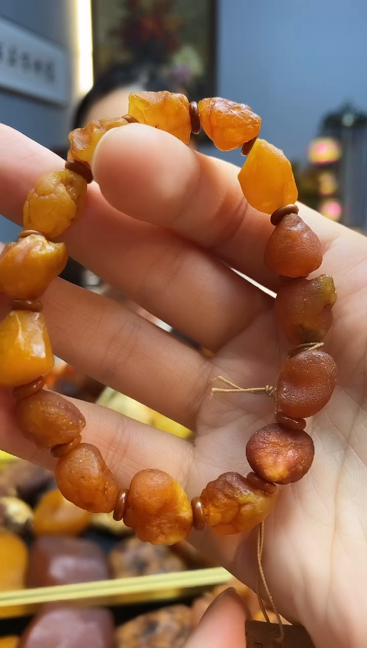 手链琥珀未镶嵌手串