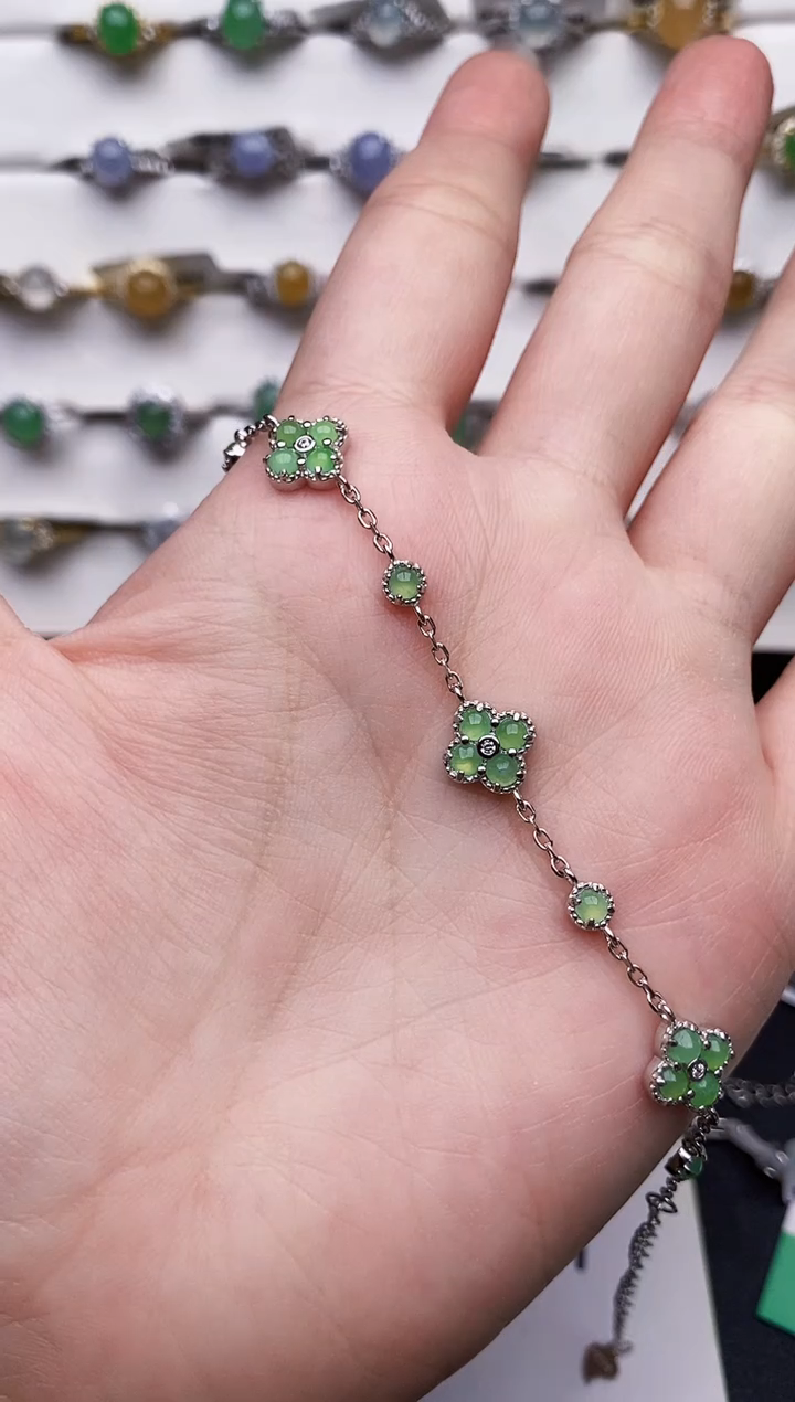 银S925镶嵌戒指翡翠0019