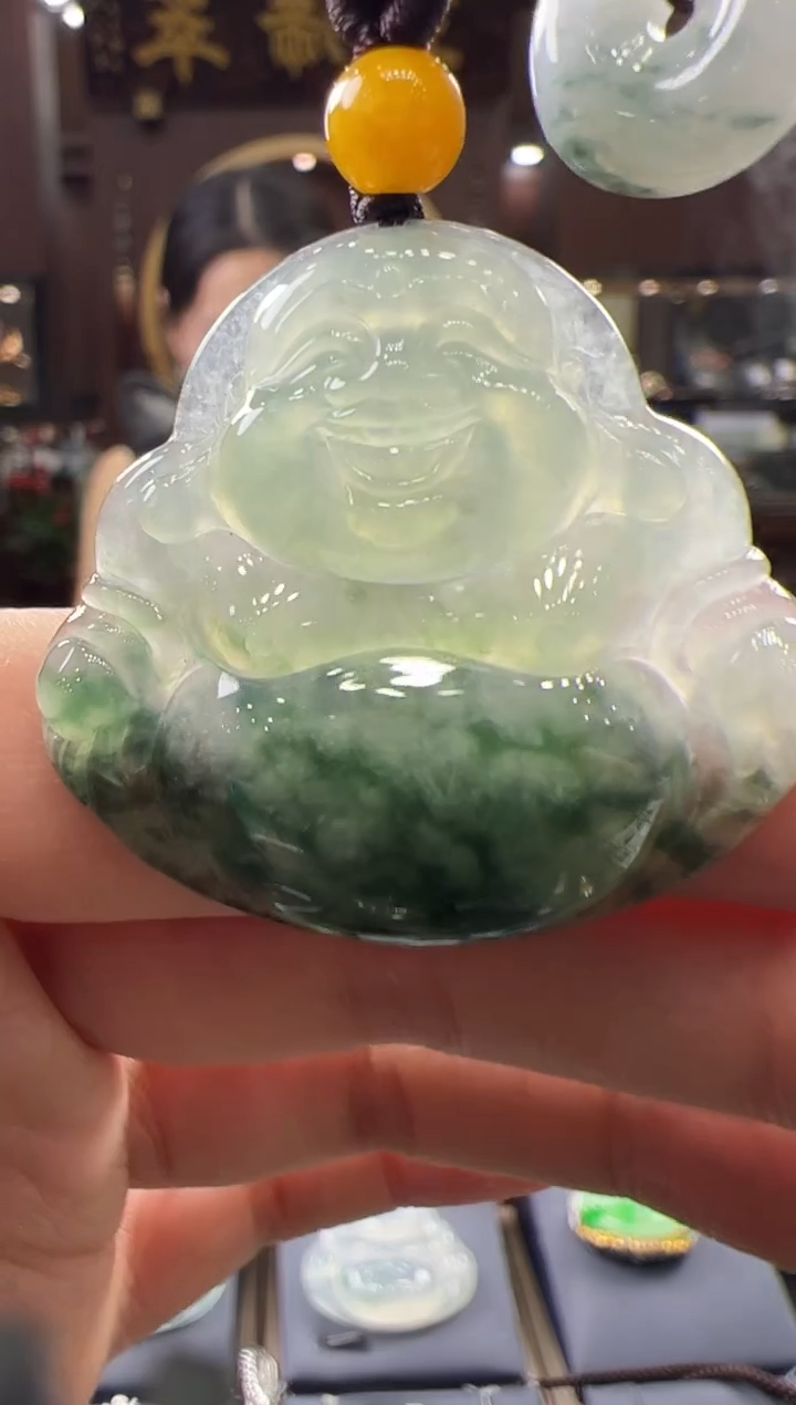 翡翠挂件未镶嵌佛公