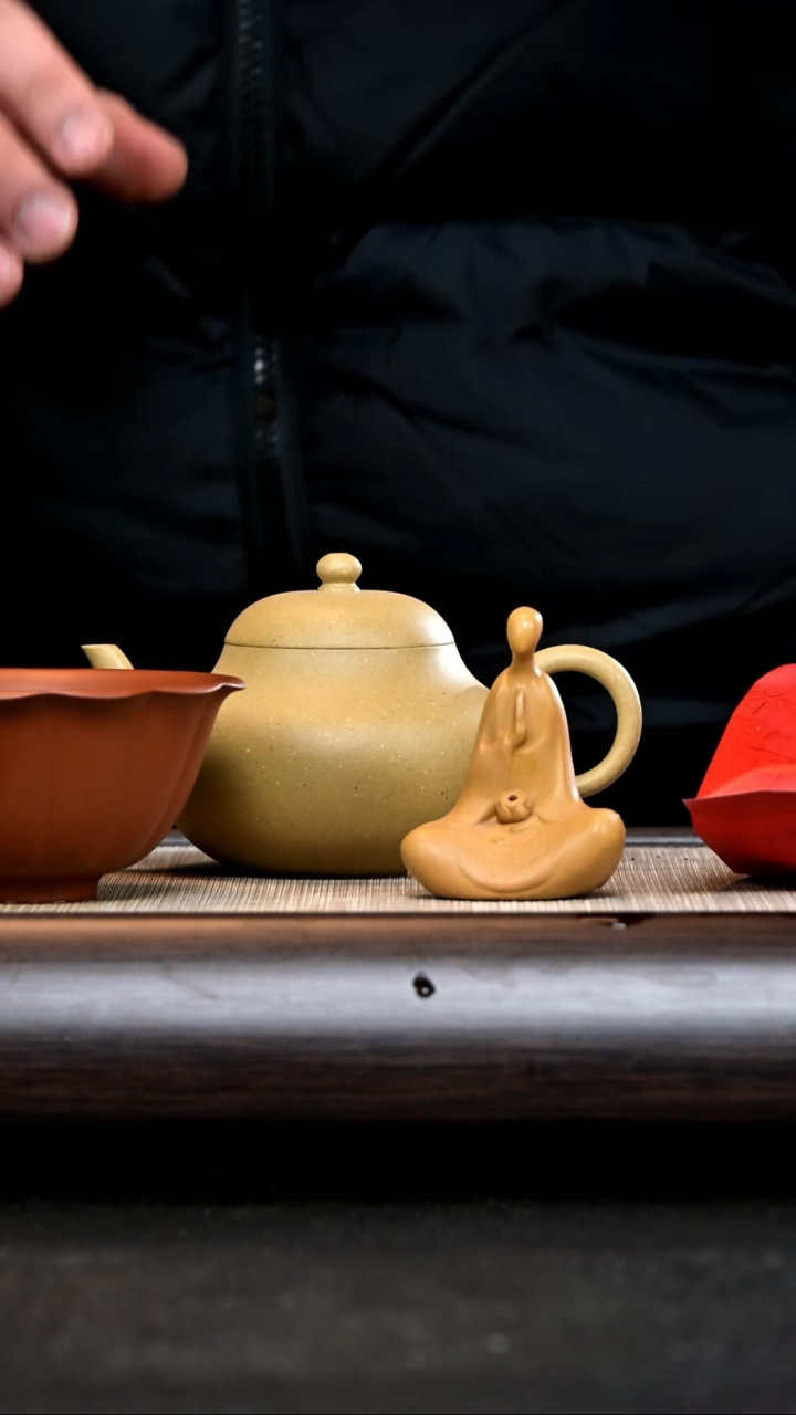 【闪购商品】紫砂茶杯JM-WXJ15822 梨形 本绿