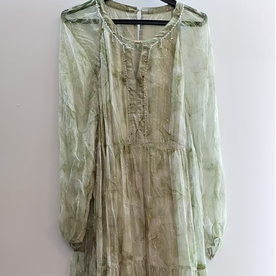 【2024-禾枫表弟】重磅100桑蚕丝连衣裙22-59043