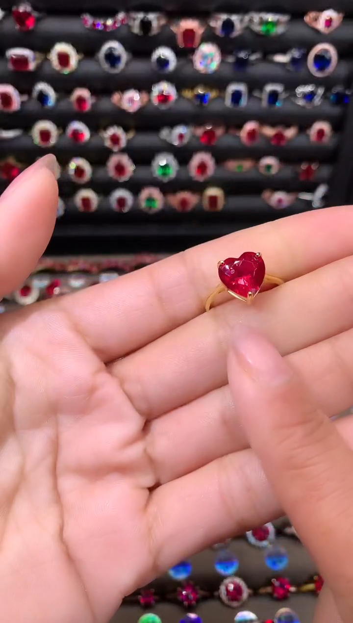 【闪购商品】红宝石戒指银S925镶嵌1