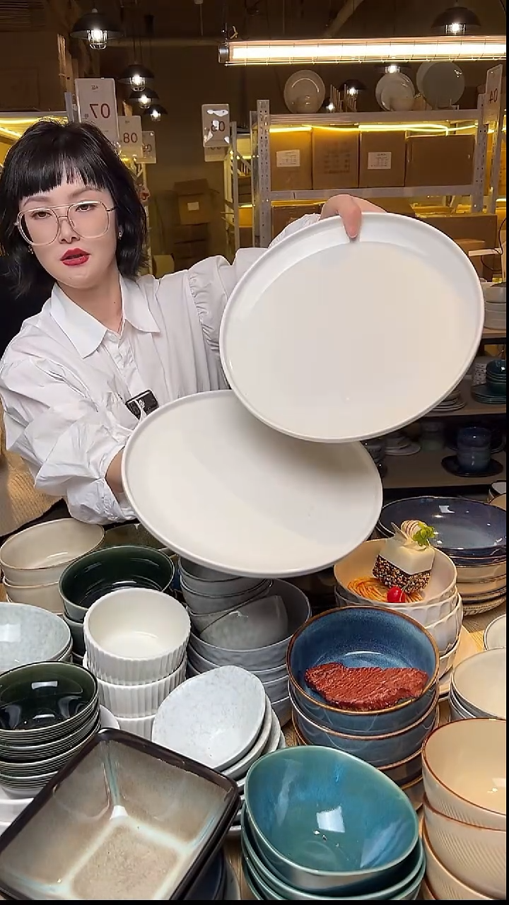 瓷132外贸尾货窑变釉下彩默认微瑕