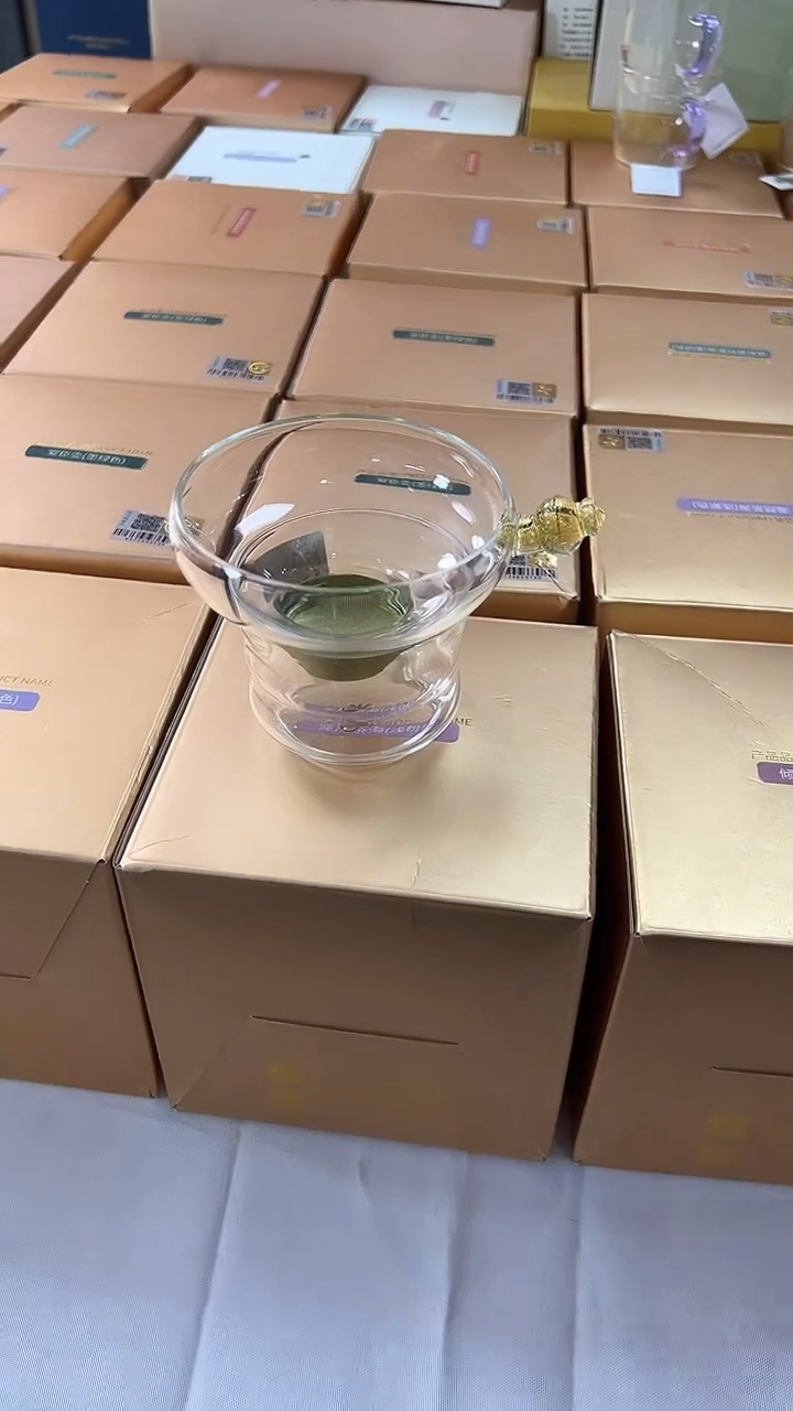 @@禾器奉珠钛茶漏宫廷金