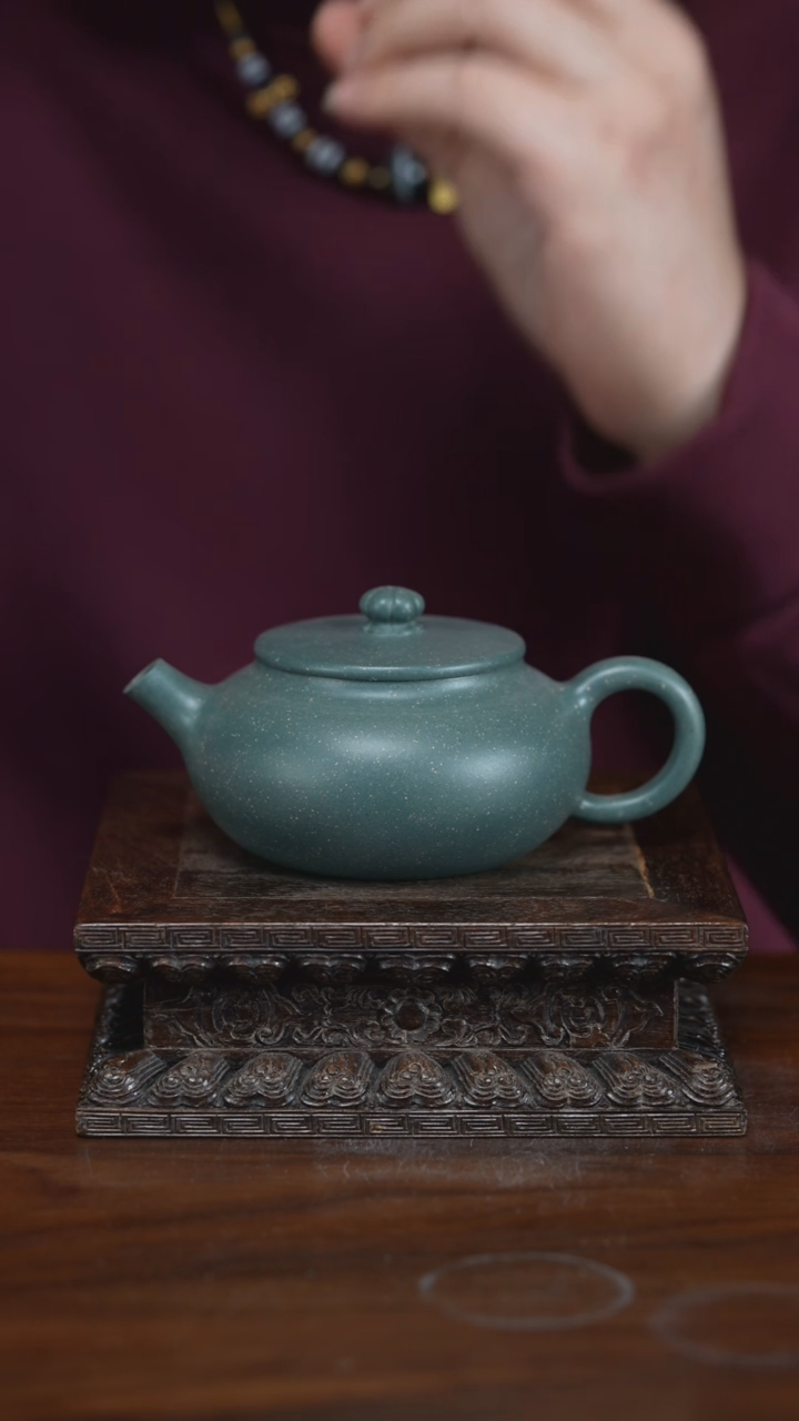 【闪购商品】紫砂茶壶天香 豆青泥 160cc 