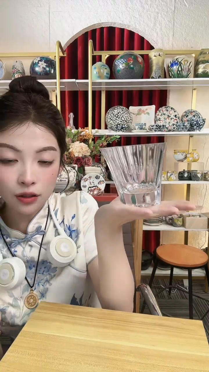 陶瓷捷克进口水晶杯一个