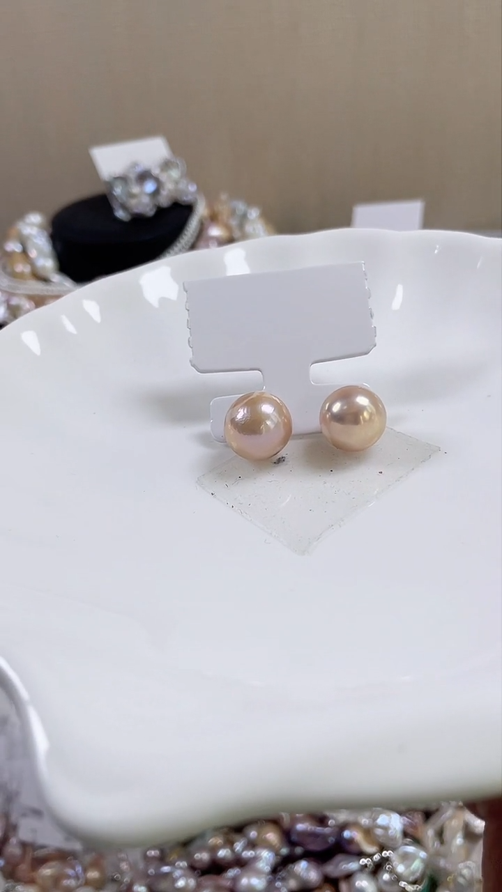 未镶嵌耳饰淡水珍珠【纯恬饰品】