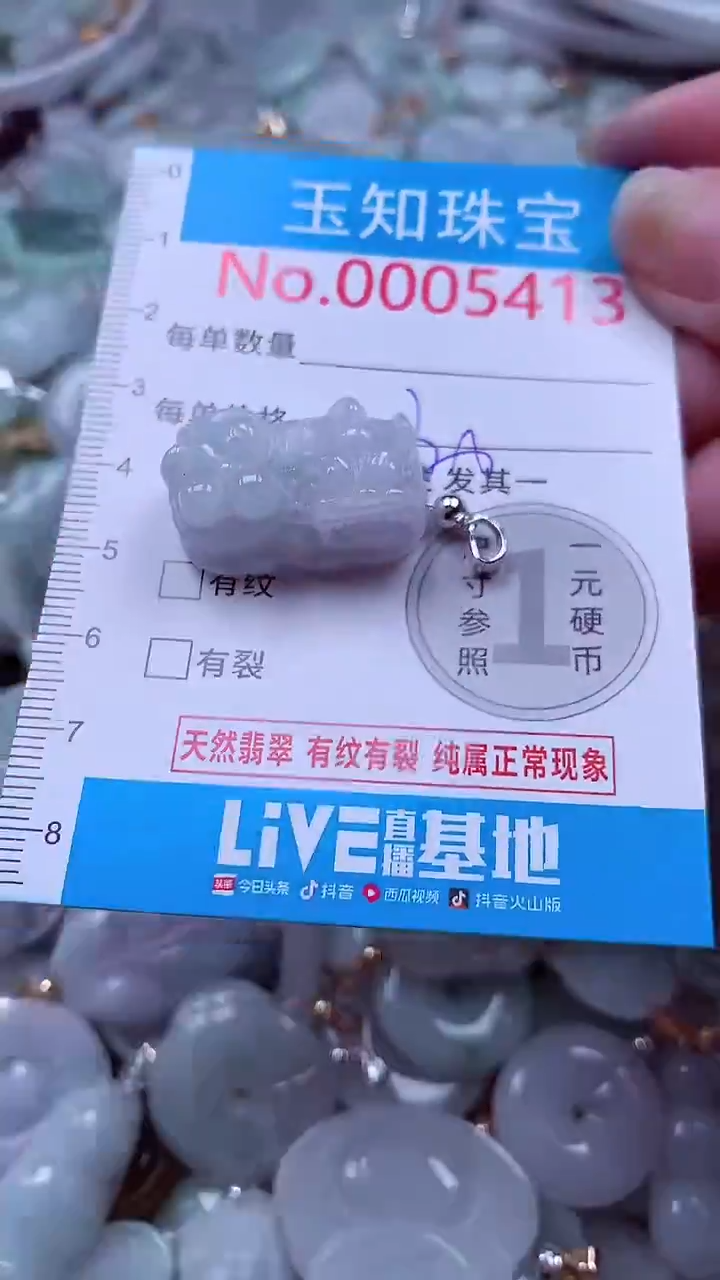 吊坠(不含链)未镶嵌翡翠5413