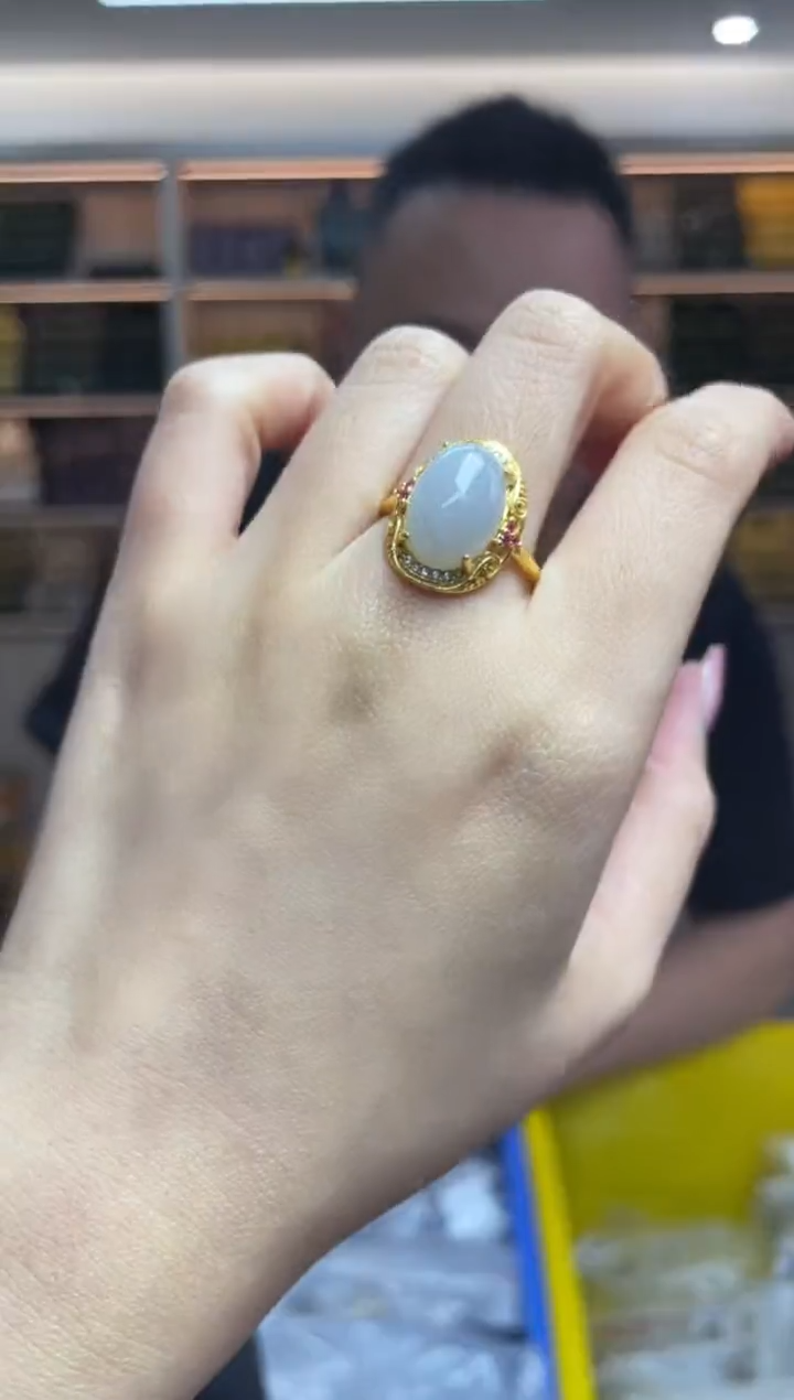 【闪购商品】和田玉·银S925镶嵌多样性发一件