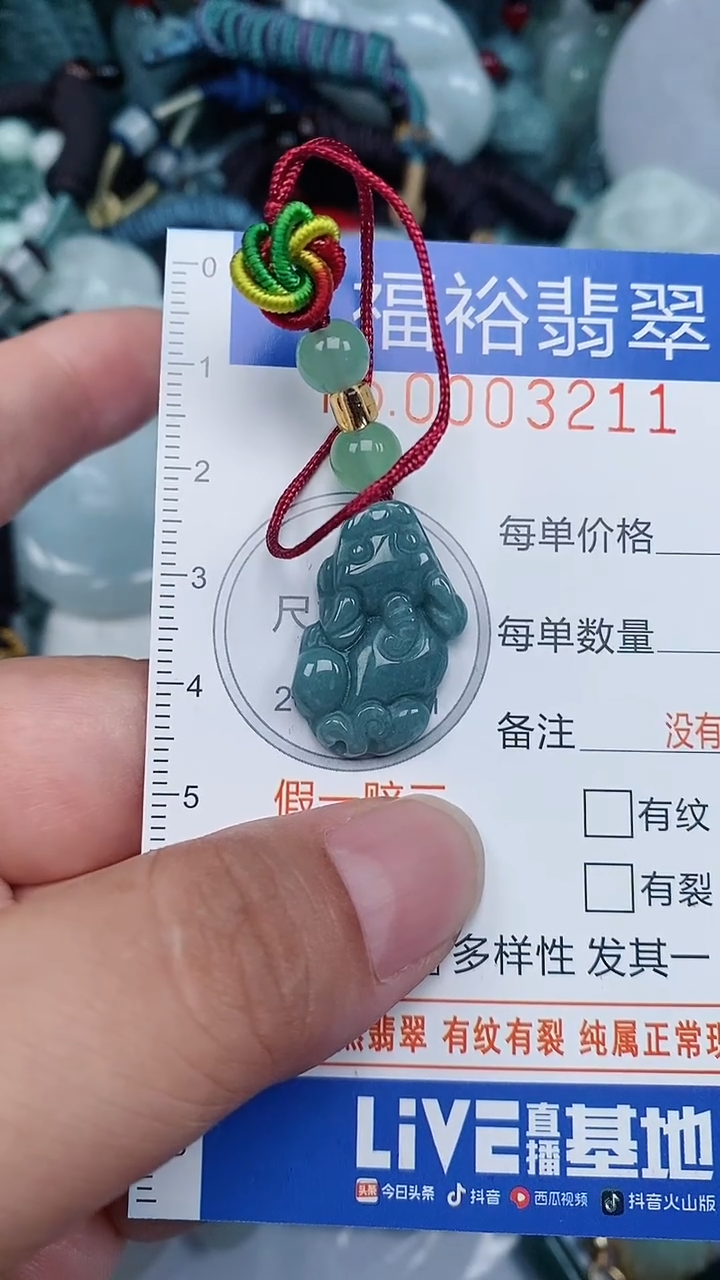 翡翠未镶嵌颈饰...0003211